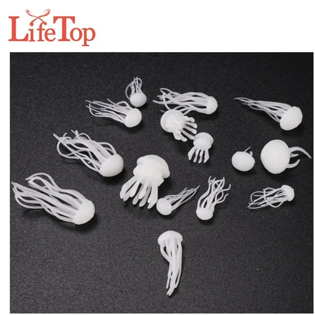 10pcs Silicone Jellyfish Model UV Resin Filler Epoxy Resin Jewelry Making White 