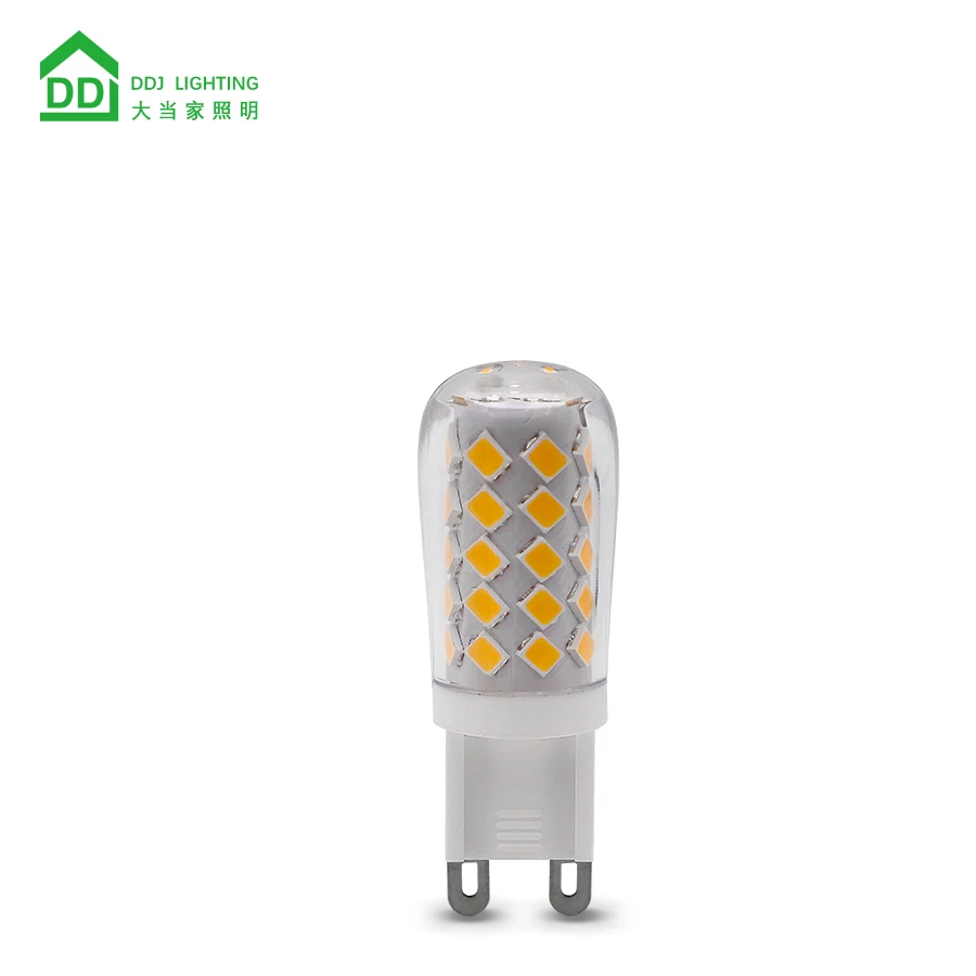 Perfect dimmable with no flicker 3.5W 350 lumens ac120v/220v warm white/cool white ceramic G9 LED light bulb
