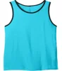 Basic style sports loose tank tops high quality 100%cotton breathable mens singlets