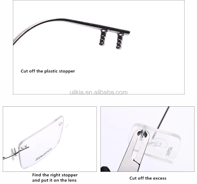 Rimless Glasses Frame Eyeglass Optical Kit Plier Repair Disassembly