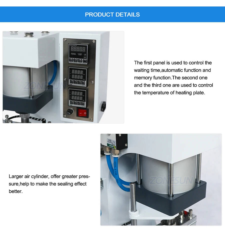 Zonesun Zs819g2 Automatic Stamping Machines Leather Logo Sealing