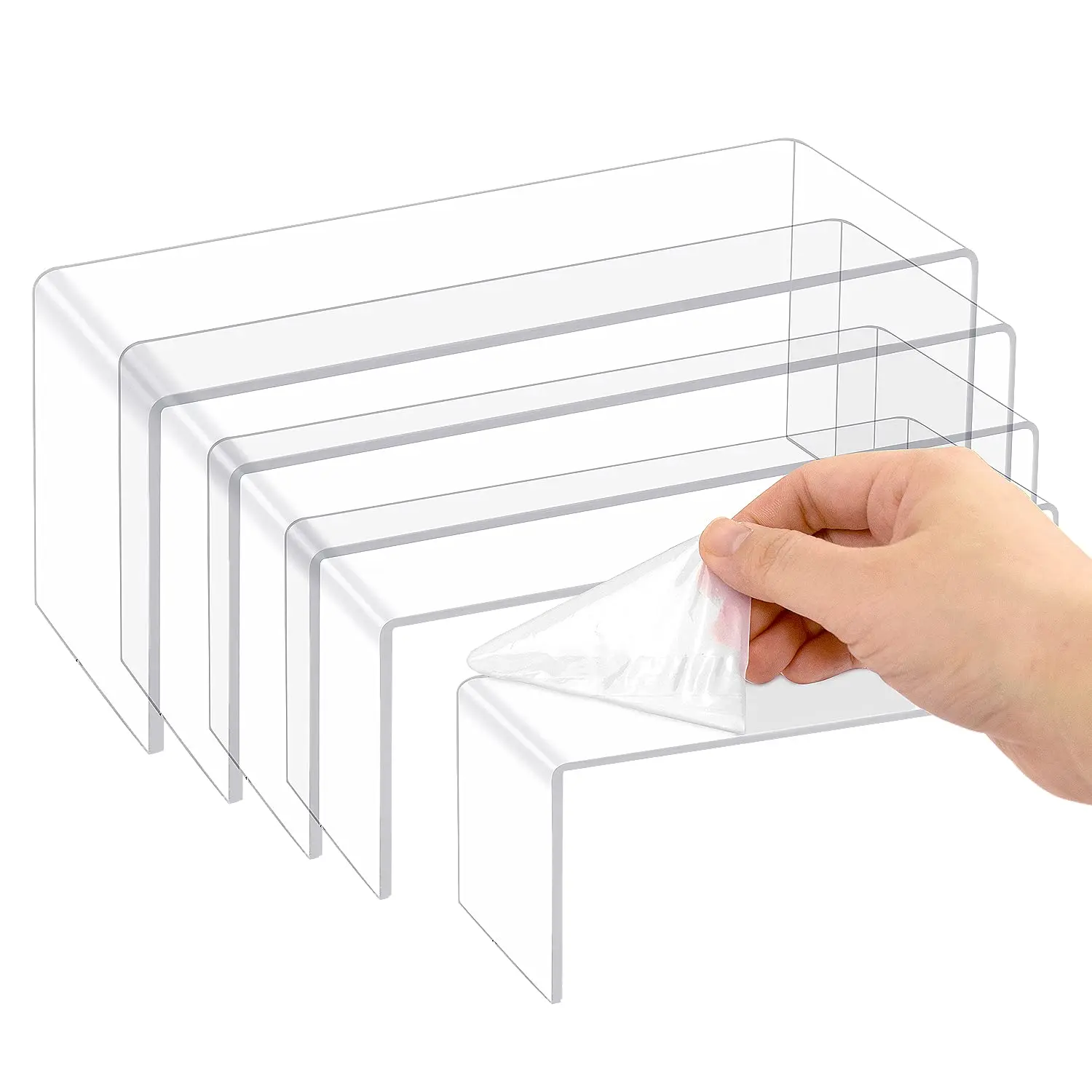 Acrylic Risers - Elegant Display Solutions for Perfume and Shoes