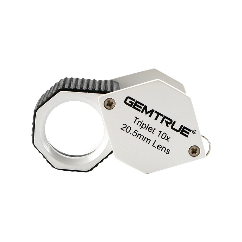 Diamond Loupe 20.5mm 10x Triplet Loupes Jewelers Loupe Magnifier
