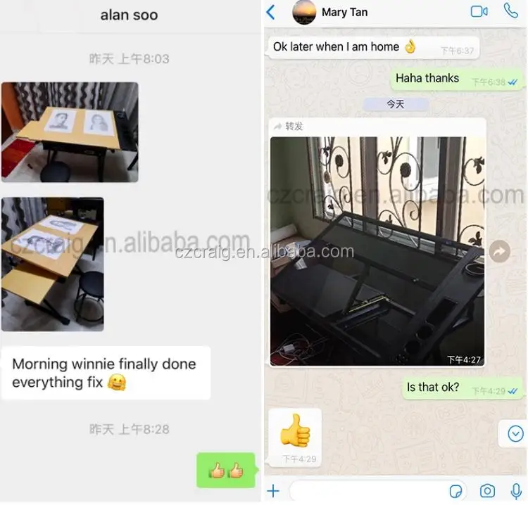 Manufacturer Adjustable Height Wooden Engineering Drawing Table