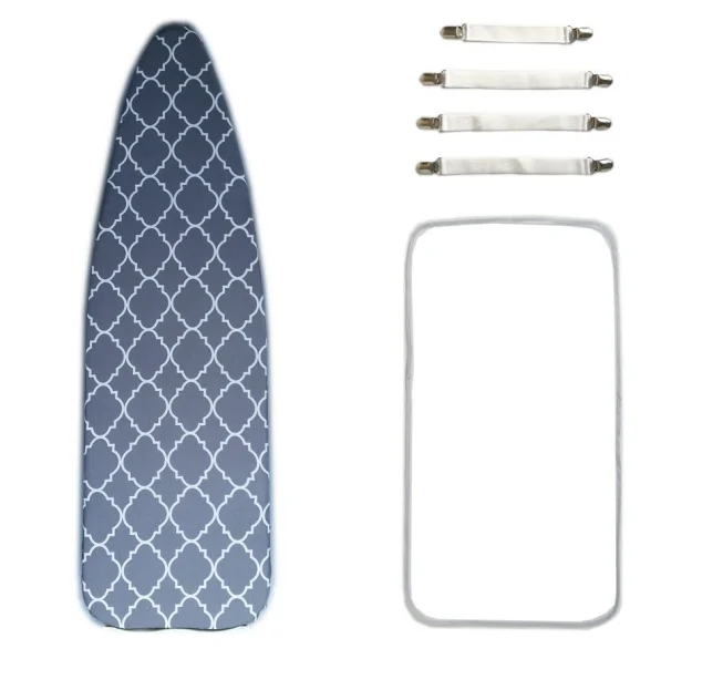 Custom High Quality Replacement Extra-thick Elasticated Cotton Pad Heat Resistant Ironing Board Cover details