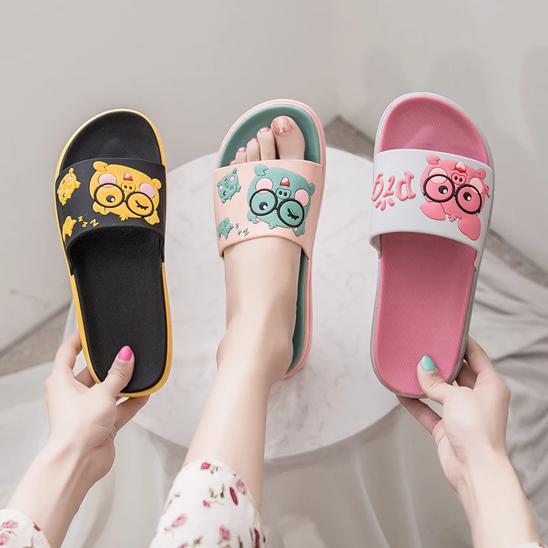 
Summer Cartoon Pig slippers animals indoor and outdoor slippers for young 