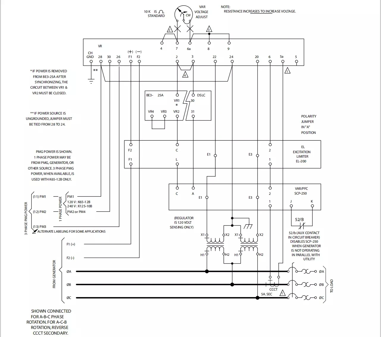 Avr sx460 схема подключения