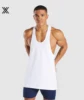 2019 Hot Sale Quick Dry Cotton bodybuilding tank top mens white stringer gym singlet for training
