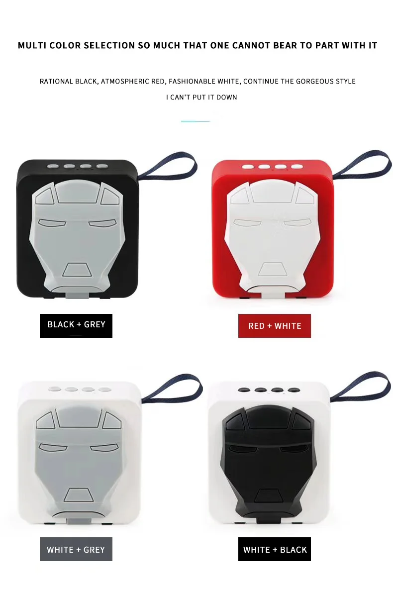 2020 Outdoor portable colorful led speakers wholesale waterproof Wireless stereo bluetooth Speaker Outdoor With LED Light - ANKUX.COM