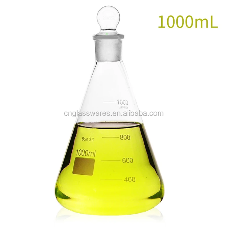 50ml/100ml/250ml/500ml/1000ml Borosilicato 3,3 De Vidrio Cónico Matraz ...
