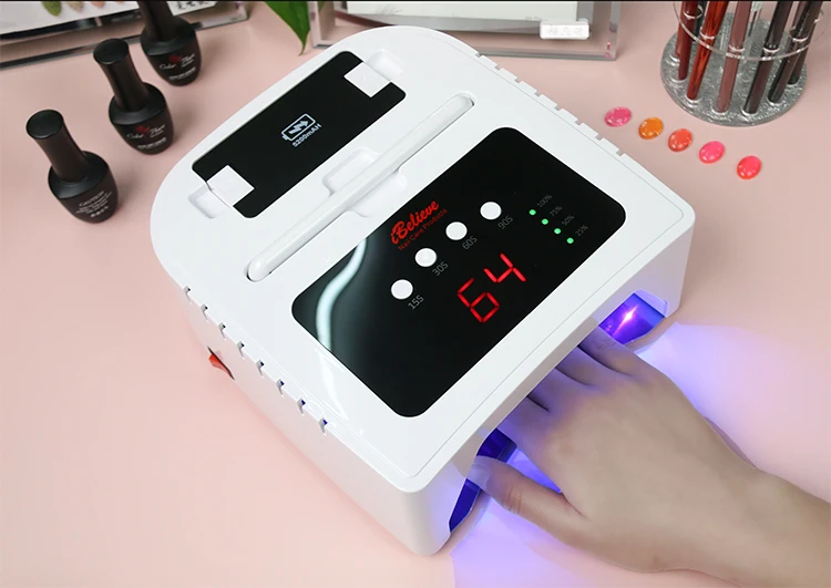 72w Ibelieve Led Light Cordless Curing Gel Machine Rechargeable Uv Led