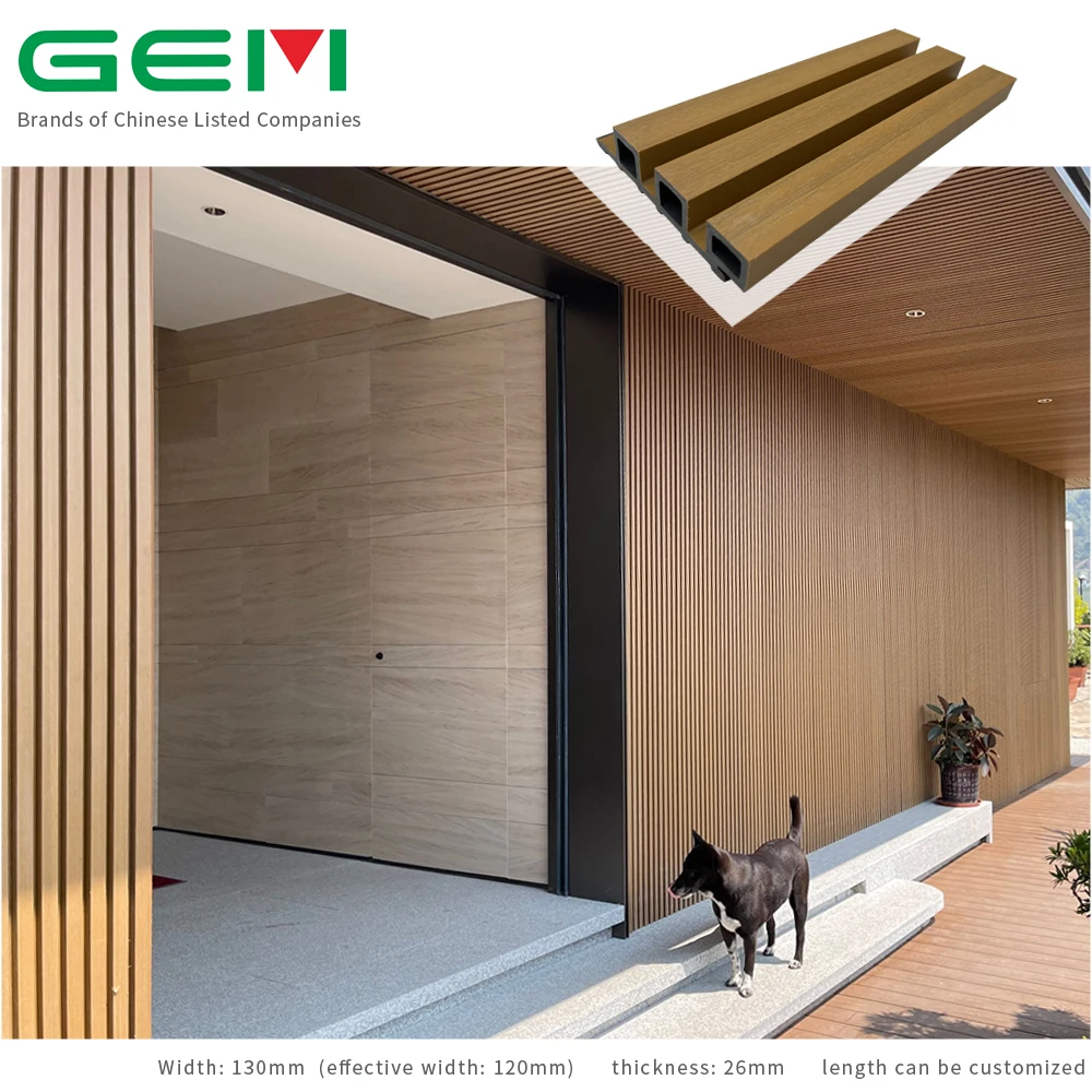 Best Price Large Outdoor Modern 3D Wood Fluted WPC Wall Panel Eco ...