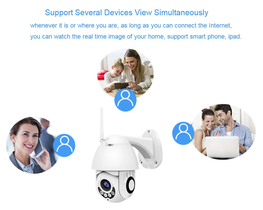 Outdoor 25x zoom PTZ 4G Camera V380 HD 1080P Wireless WiFi IP Security Camera Waterproof Rotate 355 degree