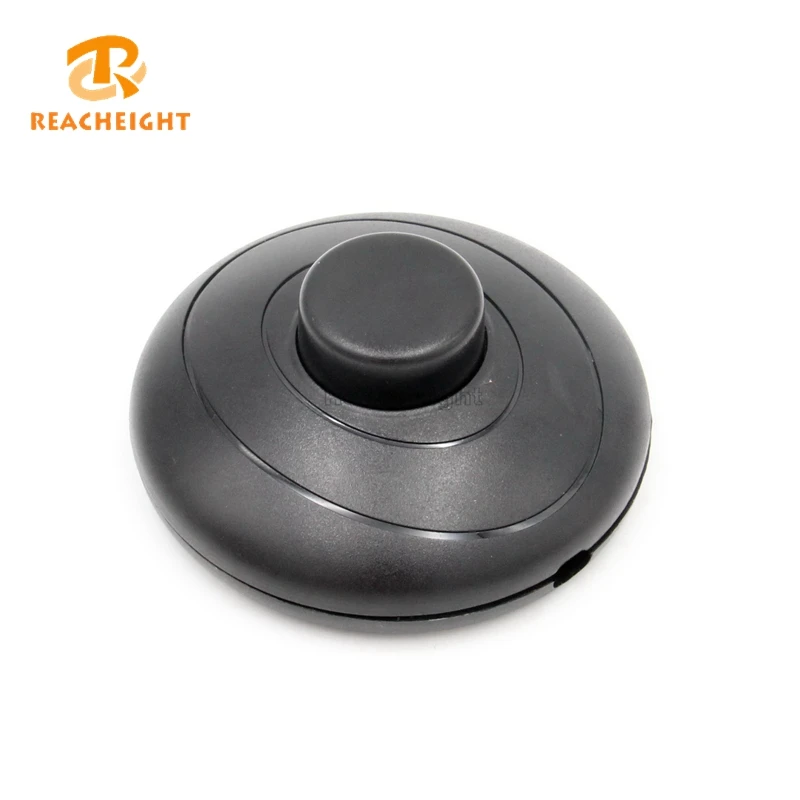 Single Pole Inline Foot Light Switch Black Cord Line Electrical Foot