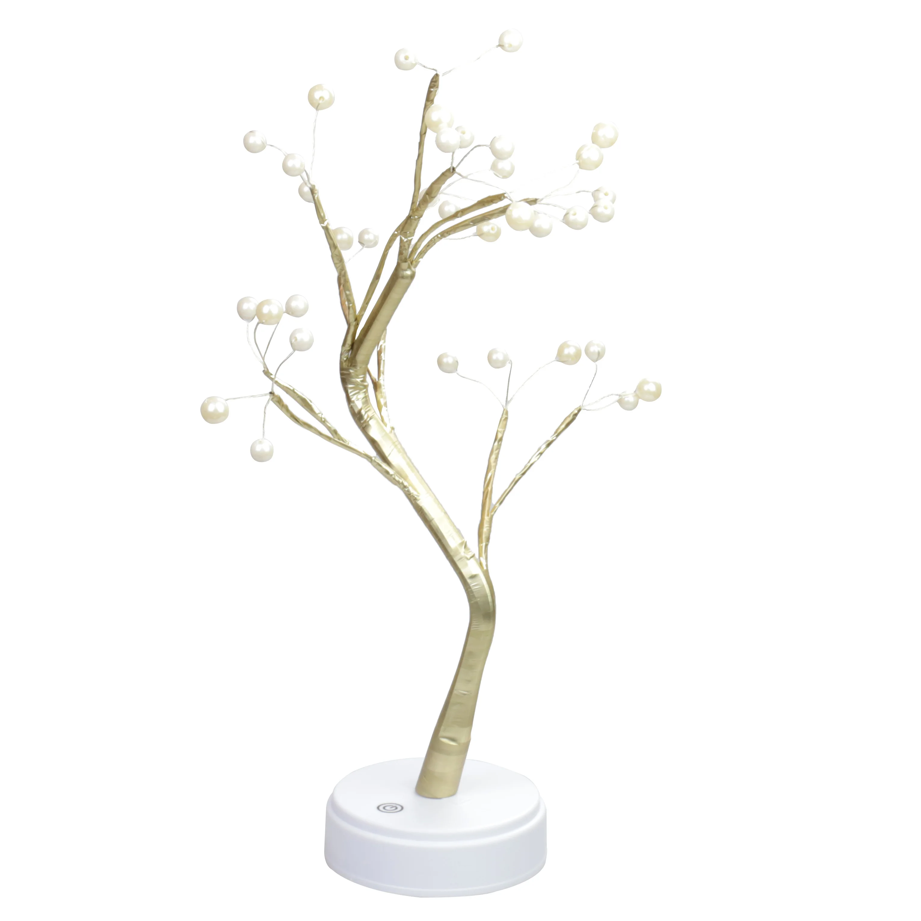 2020new design indoor cute Small golden ball tree lamp christmas 20 led string lights battery operated