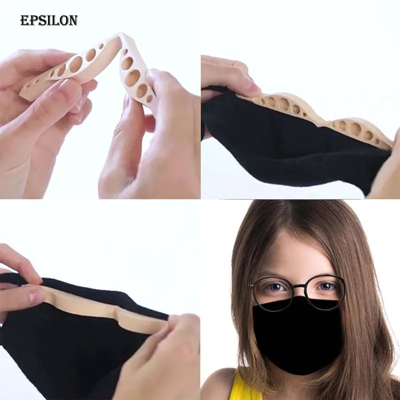 Puente de nariz anti niebla 5 piezas eficaz para reducir la niebla libre de protecci/ón autoadhesiva de silicona para evitar que las gafas de ojos se empa/ñen protecci/ón suave y c/ómoda