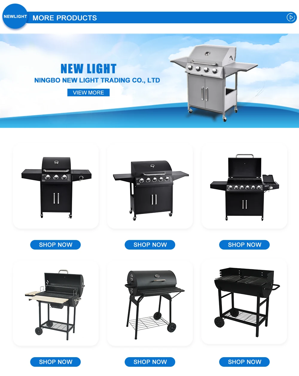 6 burners Luxury Outdoor 3C Certificate  Gas Chicken Rotisserie Grill  hybrid grill bbq gas grill