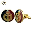 New design make your own gold plated brass material custom cufflinks