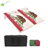 YumuQ Wood 2 x 3 FEET Beach Cornhole Board Toss Games Set with Cornhole Bean Bags