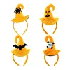 Halloween Party Cosplay Costume Accessories Orange Pumpkin Hat Headdress For Adult Kids