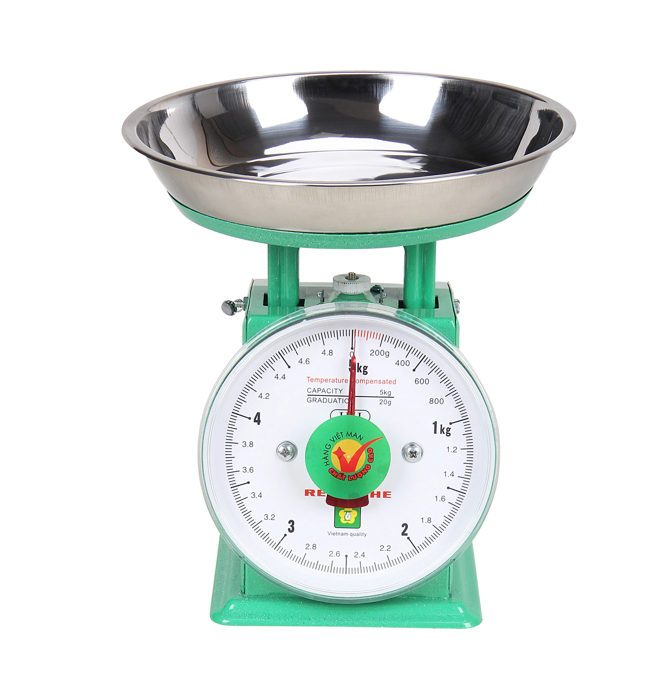 5kgs Dial Type Mechanical Kitchen Spring Scale With Stainless Steel Pan