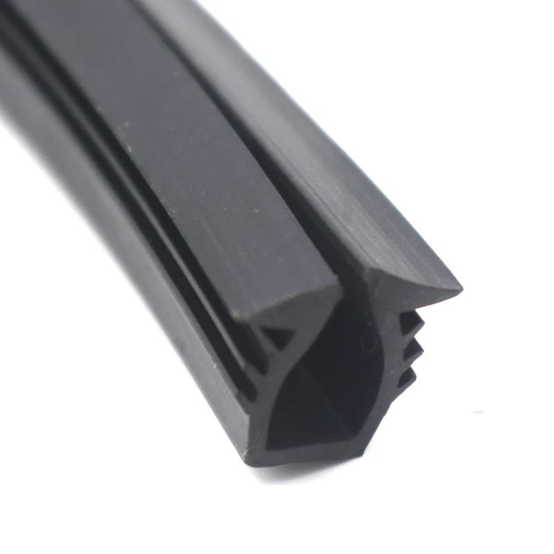 U Shape Waterproof Sliding Glass Door And Window Flat Rubber Seal Strip