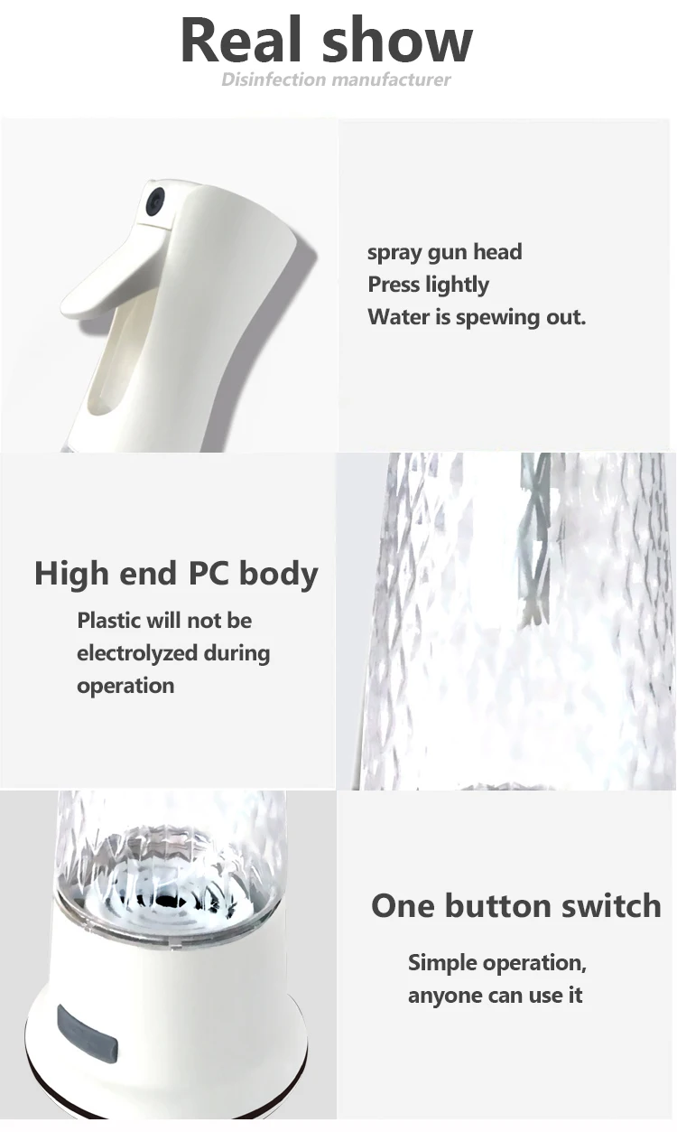 Portable 5 Min Hypochlorite Disinfection Water Generator No Need Salt Water Making Machine