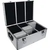 1 Mediarange Silver Aluminium 500 CD DVD DJ Flight case numbered sleeves BOX