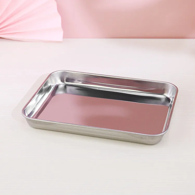 Wholesale custom logo hotel buffet stainless steel metal serving fppd food tray   .jpg