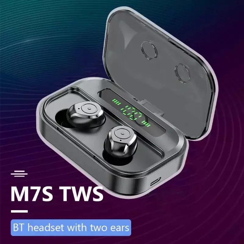 IPX7 Waterproof Wireless Blue tooth 5.0 Touch Screen Earphone with Large Capacity Charging Case LED Display Sport Headphones - ANKUX.COM