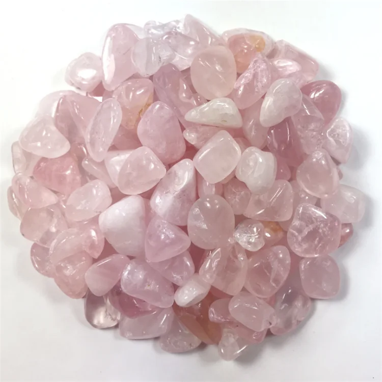 rose quartz crystal tumbled