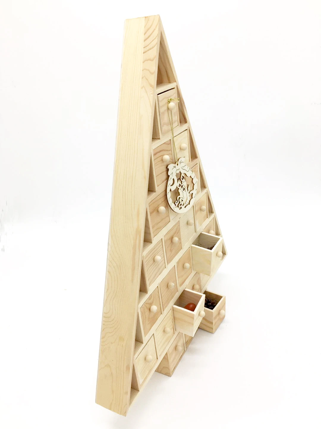 Unfinished Wooden Advent Calendar Wood Christmas Tree Advent Calendar