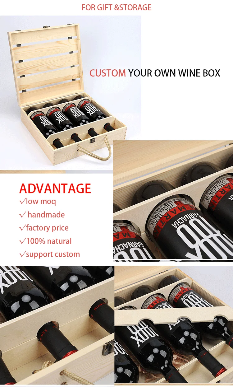 Custom Logo Solid Wood 2 4 6 Bottle Wooden Wine Packaging Gift Box In Bulk Buy Wooden Wine Boxes In Bulk Wooden Wine Box 2 Bottle Wood Gift Wine Boxes 4 Wine Product On Alibaba Com