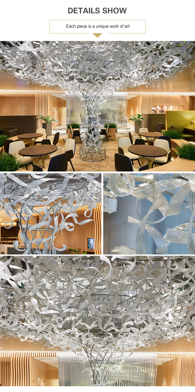 Popular Creative personality hotel lobby custom luxury modern luminaire chandelier lamp