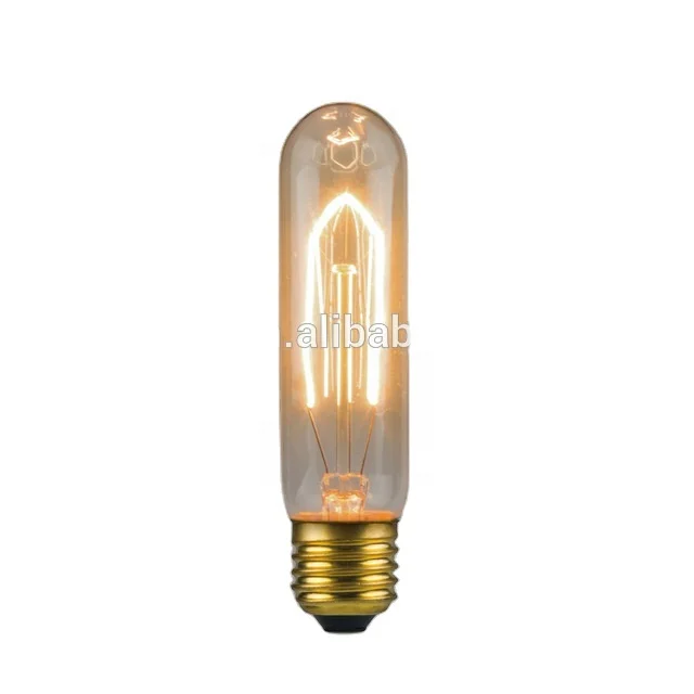 T100 220V E27 Incandescent Antique Edison Bulb 40w 60w T10 E26 Pendant Lamp Lampada