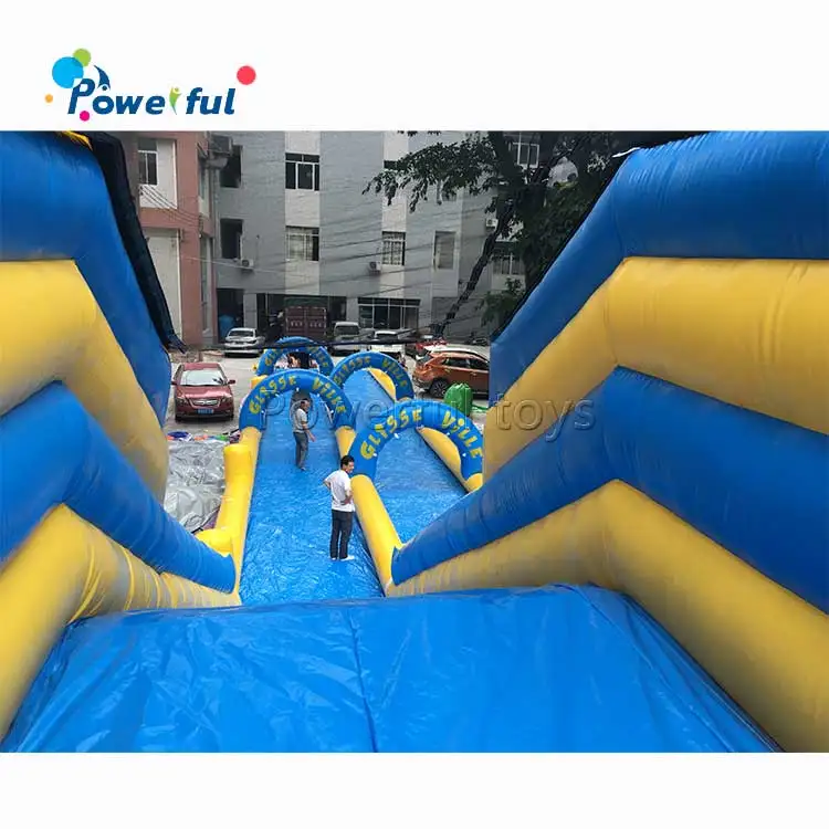 inflatable water slide long slip n slide,inflatable city slide