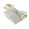 Custom Cardboard Paper Flat Ship Collapsible Ribbon Closure Gift Box Packaging for Clothing