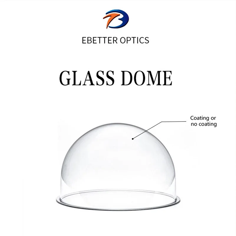 Custom half spherical glass dome lens for decoration