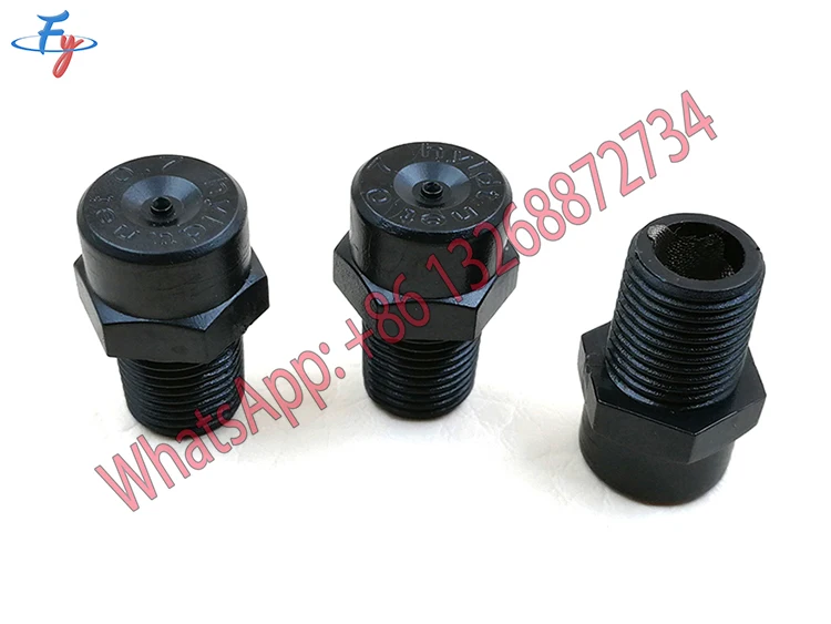Fy Tefeneen Plastic Fogger Misting Nozzle With Poly Filter Black 1/8" Npt 3 Gph,Aeroponic