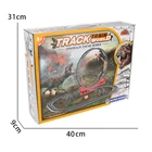 78cm Length Race Dino Track Set with Dinosaur DIY Toy Electric Track Train Set Railway Dinosaur Park for kids