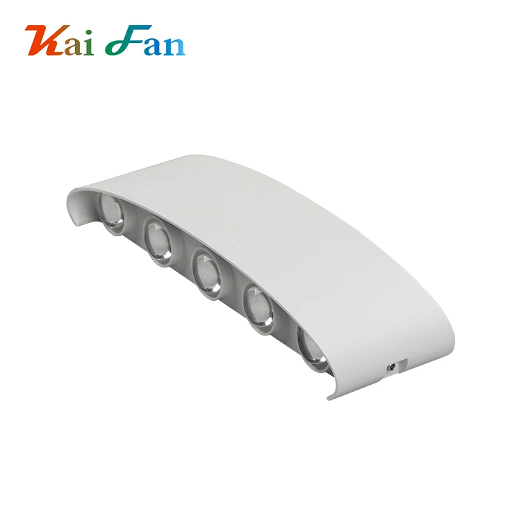 Fashion style hotel garden external black white aluminum waterproof ip65 6w 12w led wall light