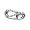 Stainless Steel 1/4 to 3/4-inch Egg Shaped Fixed Snap Hook,Made of AISI316/304