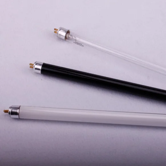 China factory hot selling UV Series UVA UVB UVC 254nm 365nm blue black white tube light T5 and T8 UV Lamp