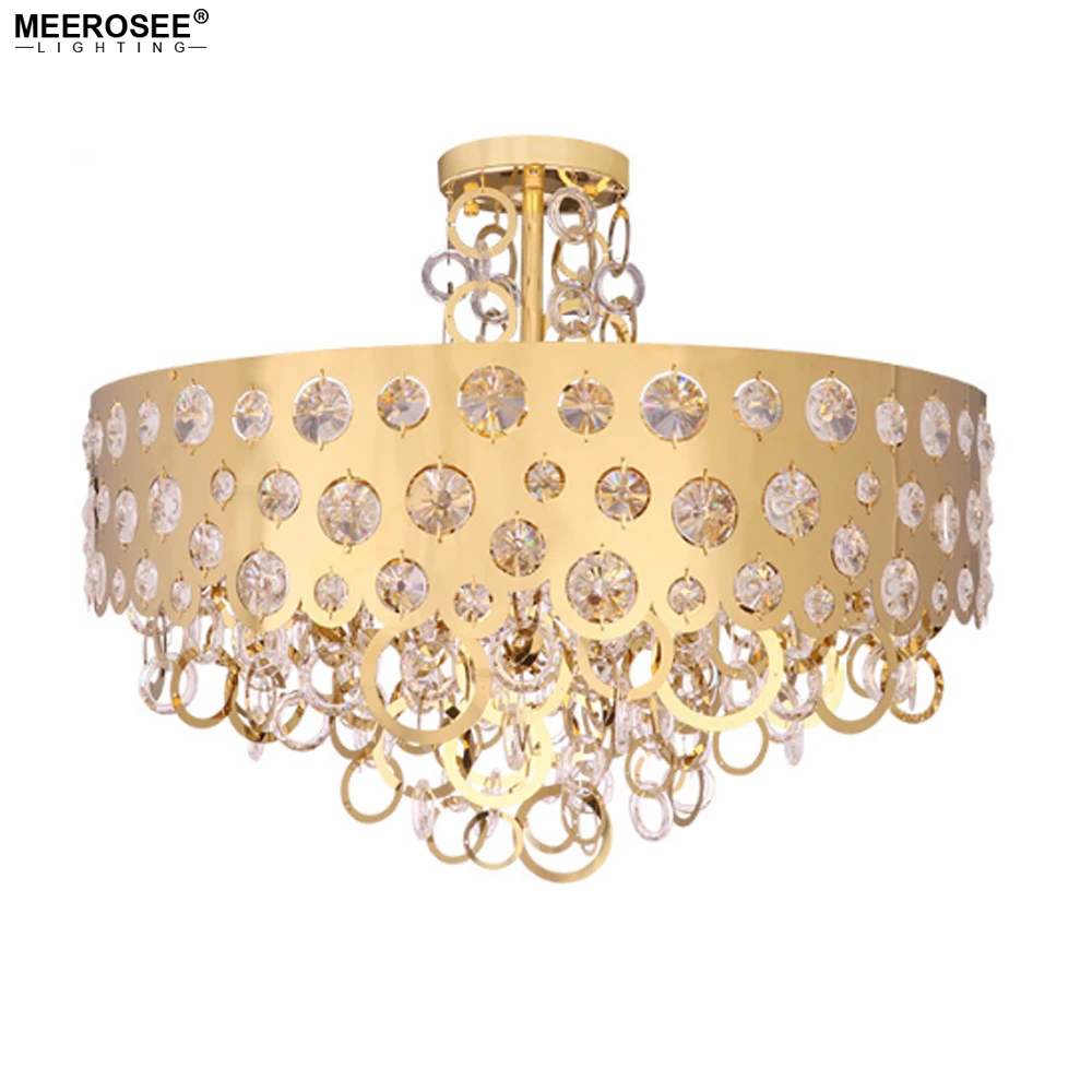 MEEROSEE Chandeliers Pendant Lights Home Decor Lights Stainless Steel Chandelier MD86724