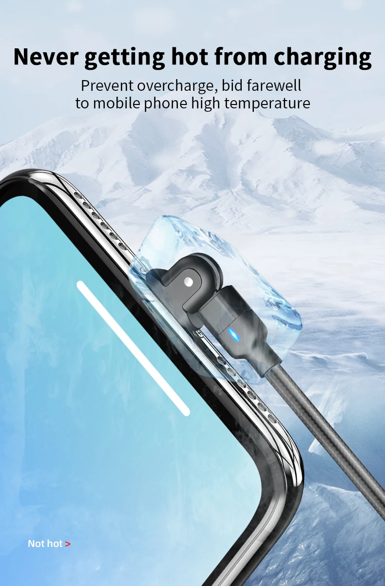 Amazon 2020 Wholesale On stock round 180 free rotation mobile data cable fast charging android cable - ANKUX.COM