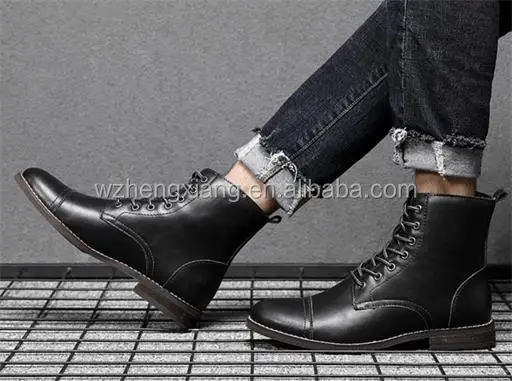 Wholesale 2020 fashion heavy duty work men boots shoes lace up 
