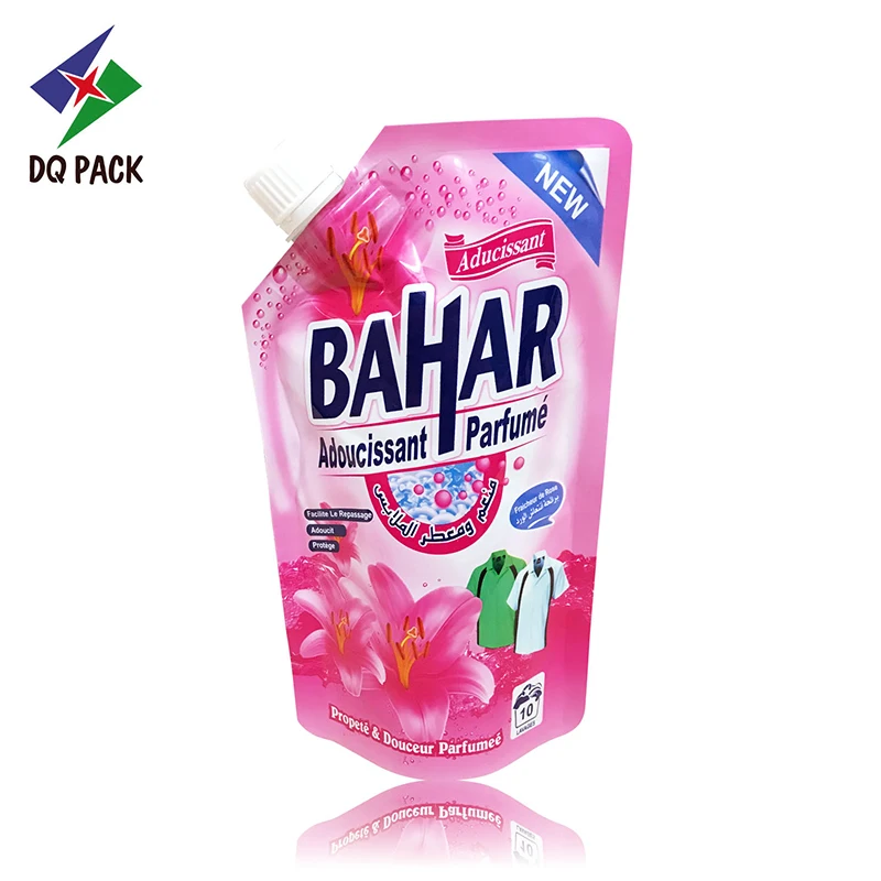 Fashionable Design Plastic Detergent Packaging Bags Standing Up Pack Pouch