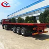 JINDA 40ft 2 Axles 3 Axles flatbed container transport flatbed truck trailer for sale Vietnam