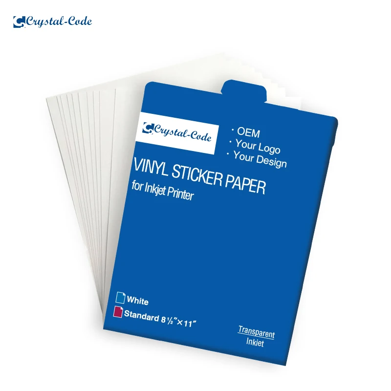 Printable Inkjet Vinyl Sticker Clear Film Printable Inkjet Vinyl Sticker Clear