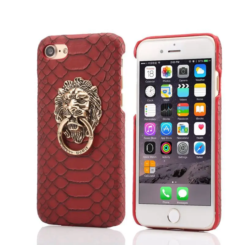 2020 Luxury For iPhone 11 Pro Max Popular Metal Lion Head Bracket Pu Cool Mobile Phone Case